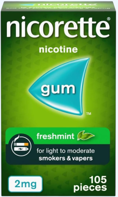 NICORETTE GUMS 2MG 105`S FRESH MINT