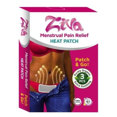 ZIVA PERIOD PAIN MENSTRUAL PATCH 3`S