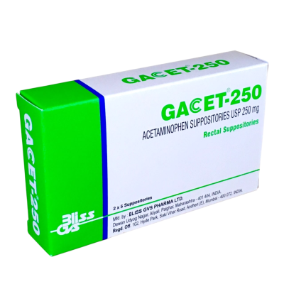 GACET 250MG SUPPOSITORIES 10`S
