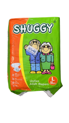 SHUGGY ADULT DIAPER  (LARGE) 10PIECES