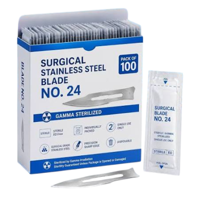SURGICAL BLADES NO.24