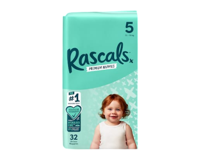 RASCALS PREMIUM NAPPIES 13-18 KGs (5) 32s
