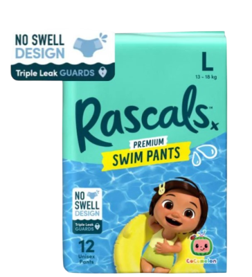 RASCALS PREMIUM SWIM PANTS 13-18 KGs (L) 12s