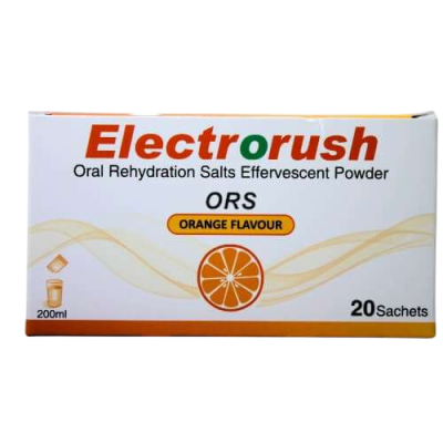 O.R.S (ELECTRORUSH) 20SATCHETS  200ML--ORANGE 1`S
