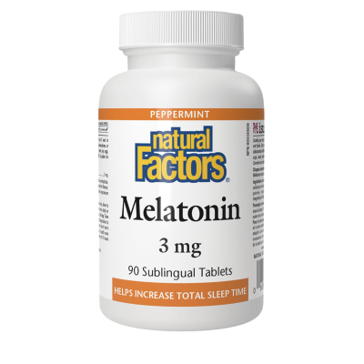 NATURAL FACTORS MELATONIN 3MG 90SUBLINGUAL TABLETS
