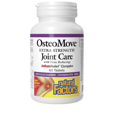 NATURAL FACTORS OSTEOMOVE EXTRA STRENGTH JOINTCARE WITH INFLAMRELIEF COMPLEX 60TABLETS