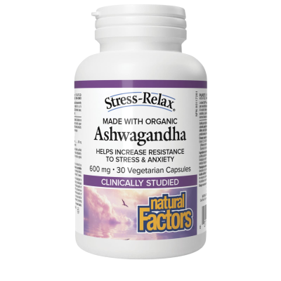 NATURAL FACTORS ASHWAGANDHA 600MG 30 CAPSULES
