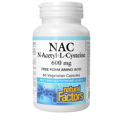 NATURAL FACTOR N-ACETY-L-CYSTEINE 600MG 60 CAPSULES