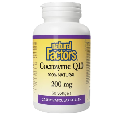 NATURAL FACTORS COENZYME Q10 200MG 60SOFTGELS