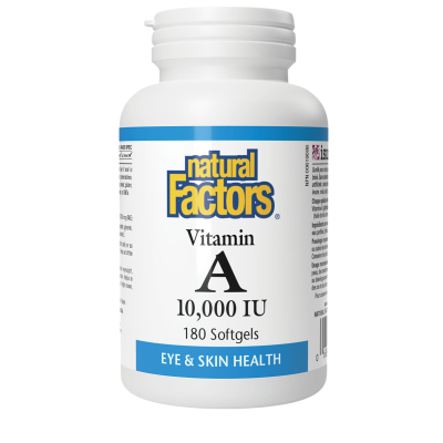NATURAL FACTORS VITAMIN A 10000IU 180SOFTGELS