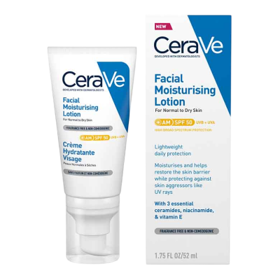 CERAVE AM FACIAL MOISTURIZING LOTION SPF50 52ML