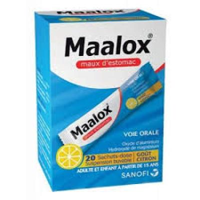 MAALOX LEMON STICK 460MG SATCHETS 20`S