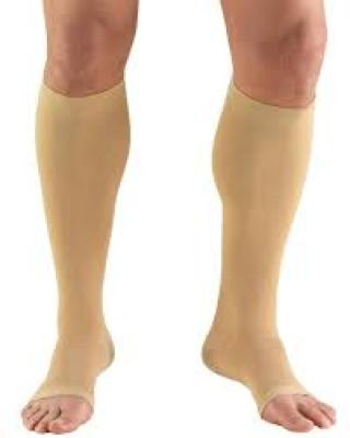 CLASSIC UNDER KNEE OPEN TOES COMPRESSION STOCKINGS
