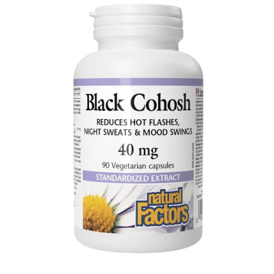 NATURAL FACTORS BLACK COHOSH 40MG 90CAPSULES