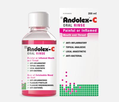 ANDOLEX C ORAL RINSE 200ML 1`S