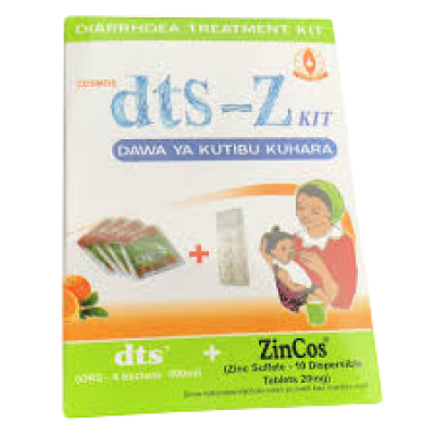 D.T.S.-Z KIT (ORS PLUS ZINC TABS) COMBIPACK 4`S -