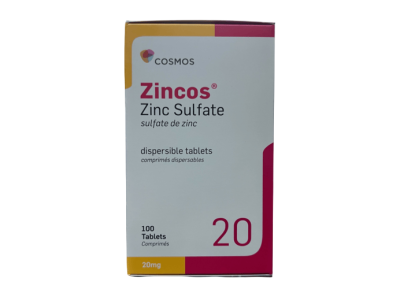 ZINC SULPHATE (ZINCOS) TABS 100`S 20MG