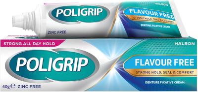 POLIGRIP FLAVOUR FREE 40GM 1