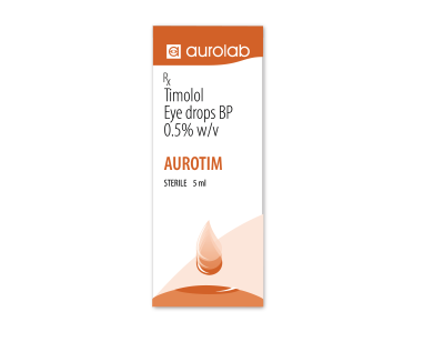 TIMOLOL 0.5% (AUROTIM) EYE DROPS 5ML- 1