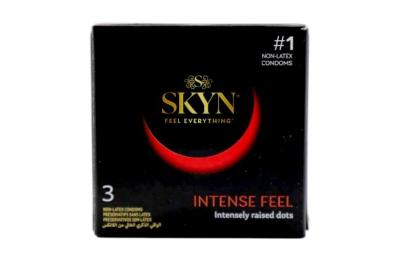 SKYN INTENSE FEEL DOTTED CONDOMS 3s (NON LATEX)