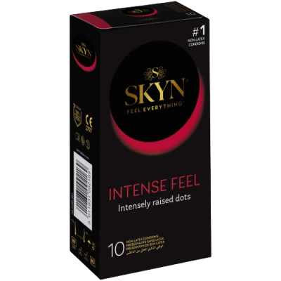 SKYN INTENSE FEEL DOTTED CONDOMS 10s (NON LATEX)