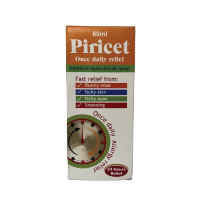 CETRIZINE (PIRICET) SYRUP 60ML