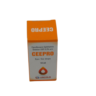 CIPROFLOXACIN (CEEPRO) EYE and EAR DROPS 10ML
