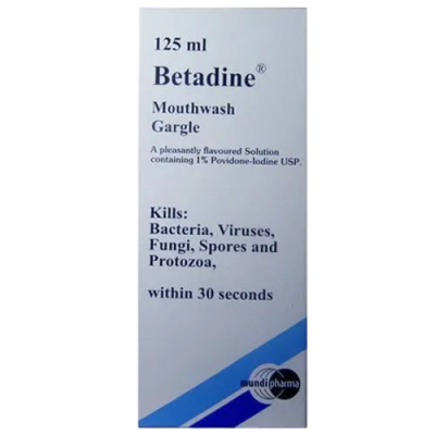 BETADINE GARGLE M/WASH 125ML.