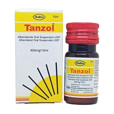TANZOL (ALBENDAZOLE) SUSPENSION 10ML