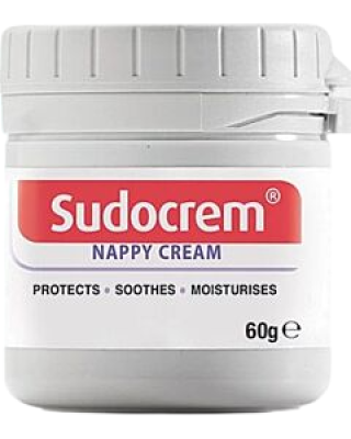 SUDOCREAM NAPPY RASH CREAM 60GM 1`S