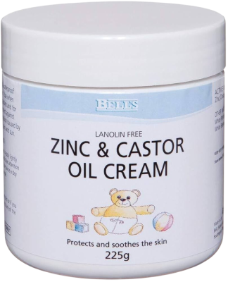 ZINC AND CASTOR OIL CR BELL 225GM 1
