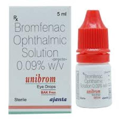 UNIBROM (BROMFENAC) EYE DROPS 5ML