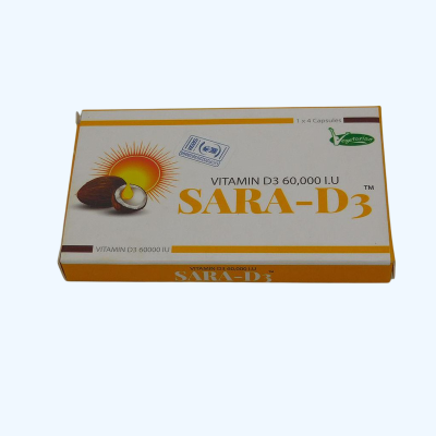 VITAMIN D3 (SARA D3) CAPSULES 4`S