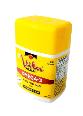 VITAHEALTH OMEGA 3 FISH OIL CAPS 60`S