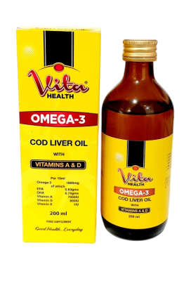 VITAHEALTH COD LIVER OIL 200ML